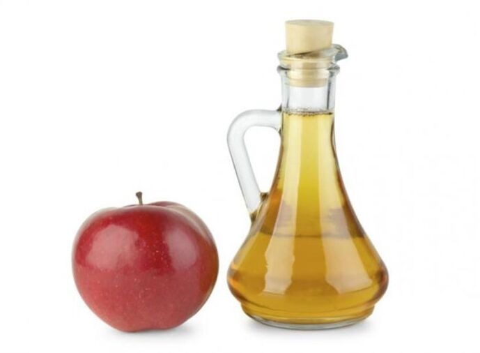 Apple cider vinegar to treat toenail fungus.